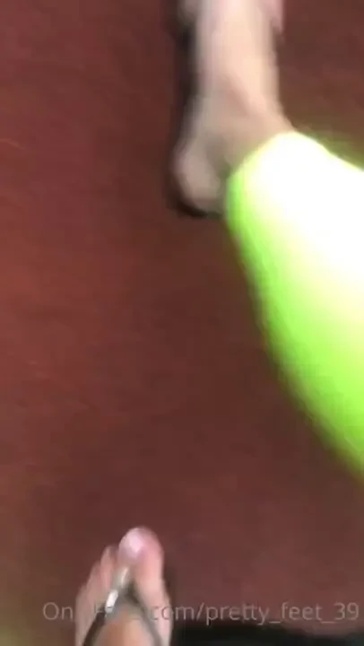 It was fun dangling my flip flops on the swing 