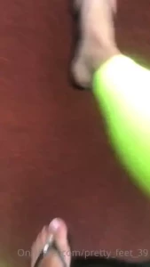 It was fun dangling my flip flops on the swing