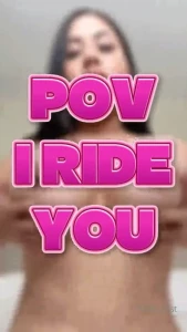 Pov i ride you ever wonder how the view would be if i was riding your