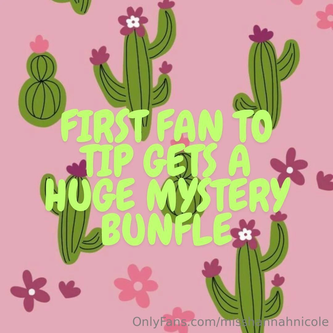 First fan to tip unlocks a filthy mystery bundle soaked in secrets i 