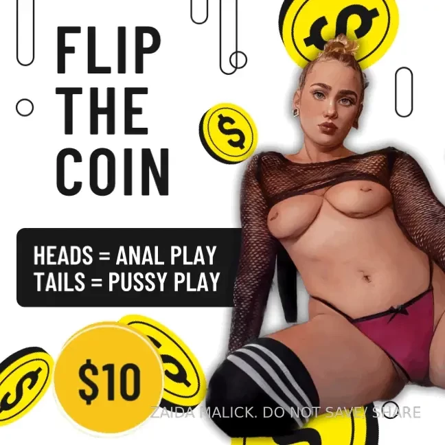 Win big flip the coin to receive an anal or pussy play sextape both part 1 