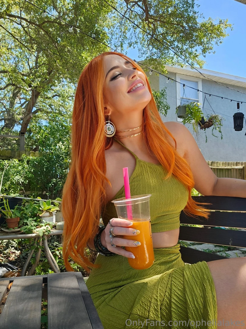 My hair matches my thai tea today 