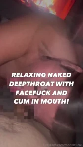 Taking loads in my trans mouth i just knew this guy was gonna let me
