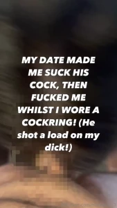 My tinder date came on my cock i was so horny wearing my cockring and