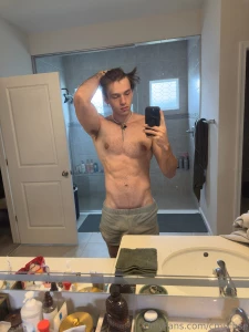 Gym day with the boys swipe for morning pics with messy hair lol lots part 4