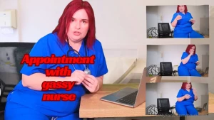 Gassy nurse pauline is going to check on your health