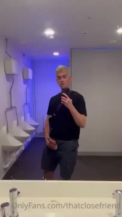I shot streams of cum into the urinal just at the thought of being 