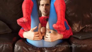 On my birthday we did a stream in the spidey costume my ass being