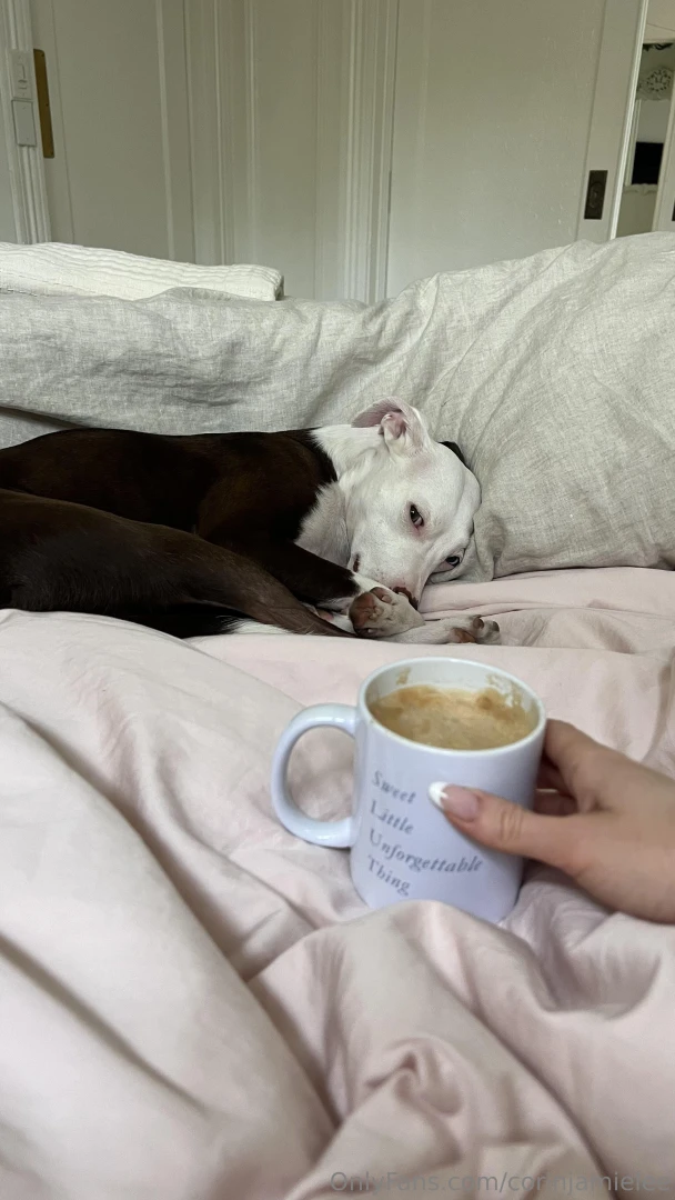 Caffeine and cuddles just what i needed 