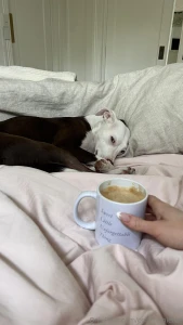 Caffeine and cuddles just what i needed