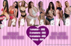 Moi et mes 7 amies on va faire des dickrating de groupe notre chalet