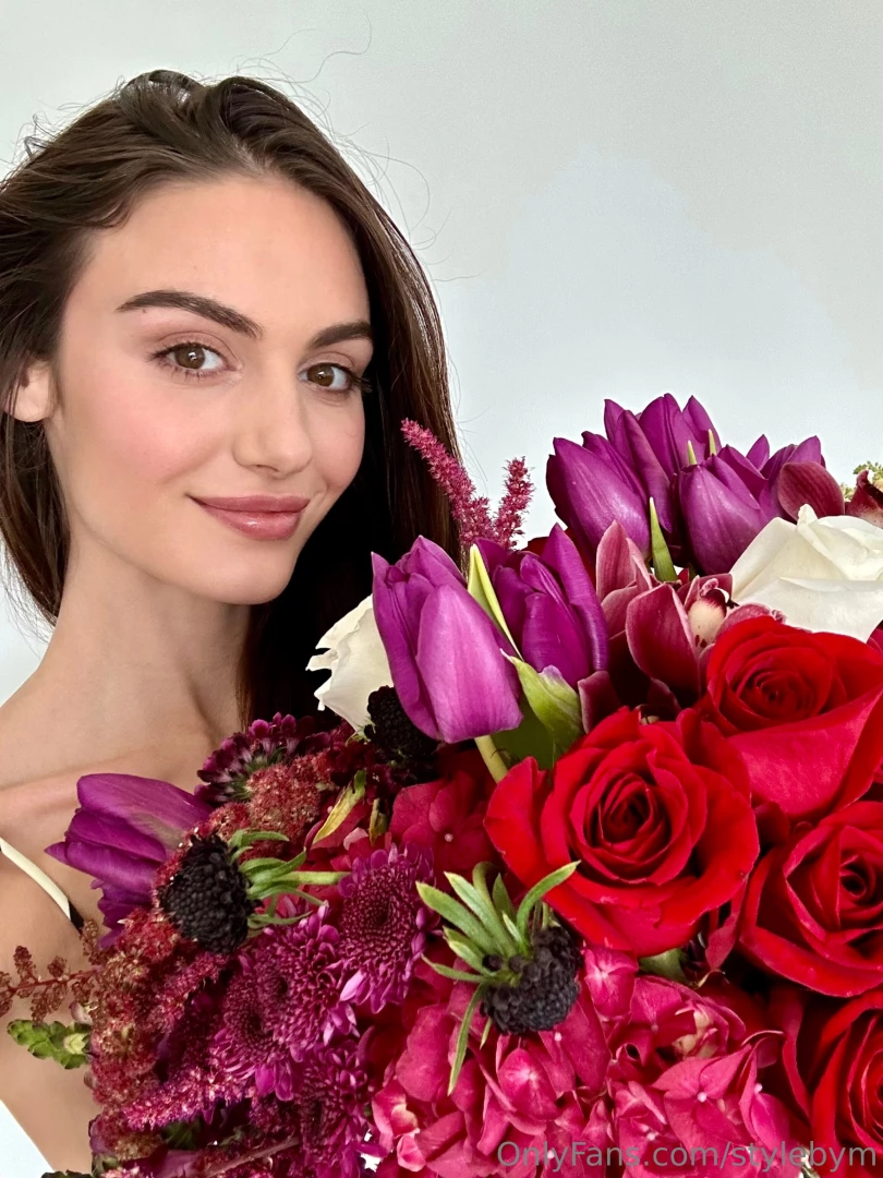 Just a girl and her flowers happy valentines day 