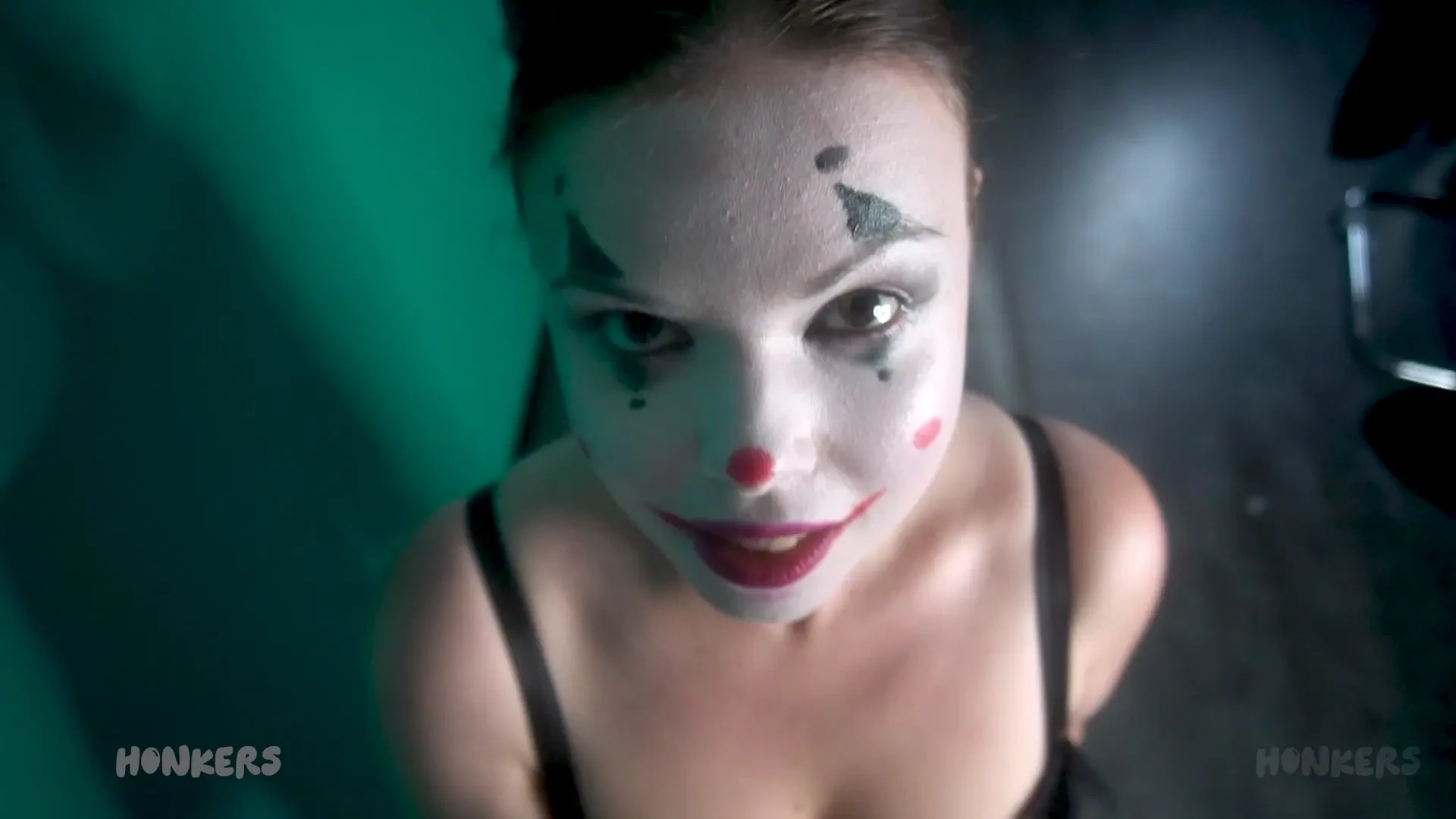 Pov blowjob - clowngirl sucks the ringmaster clown nina wants to join 