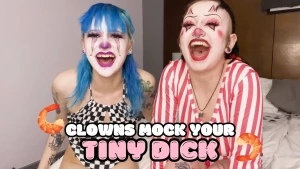 Free for clown-club subscribers clown small penis humilation video do