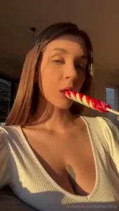 Such a delicious lollipop i can t get enough would you like a lick too