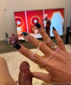 Look how thick my cum is message me for the video part 1