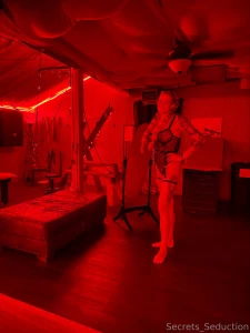 In my black lingerie in the play room at a swinger event part 1