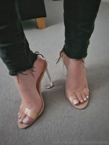 Do clear heels complement my feet