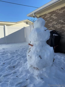Snowman fun me and this snowman had some fun together check out the