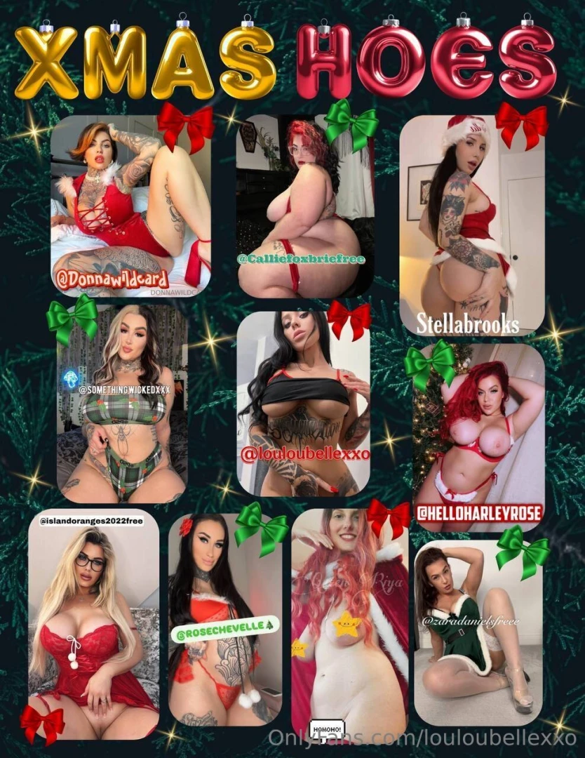 Xmas hoes are here unwrap your gifts and spread some holiday cheer or 