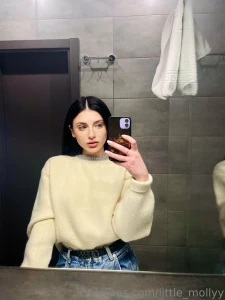 Sometimes cozying up in a white sweater is all you need to feel