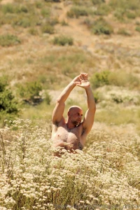 You can t see it but someone s in the bushes