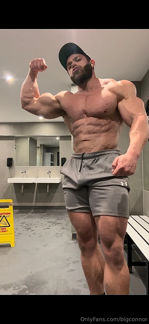 Caution huge beast in changing room 