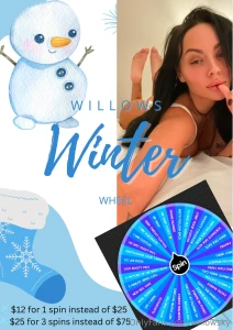 My brand new winter wheel is now live just 12 for 1 spin instead of 25