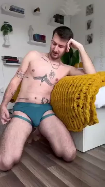 What do you think of my new undies watch me show off my hairy ass and 