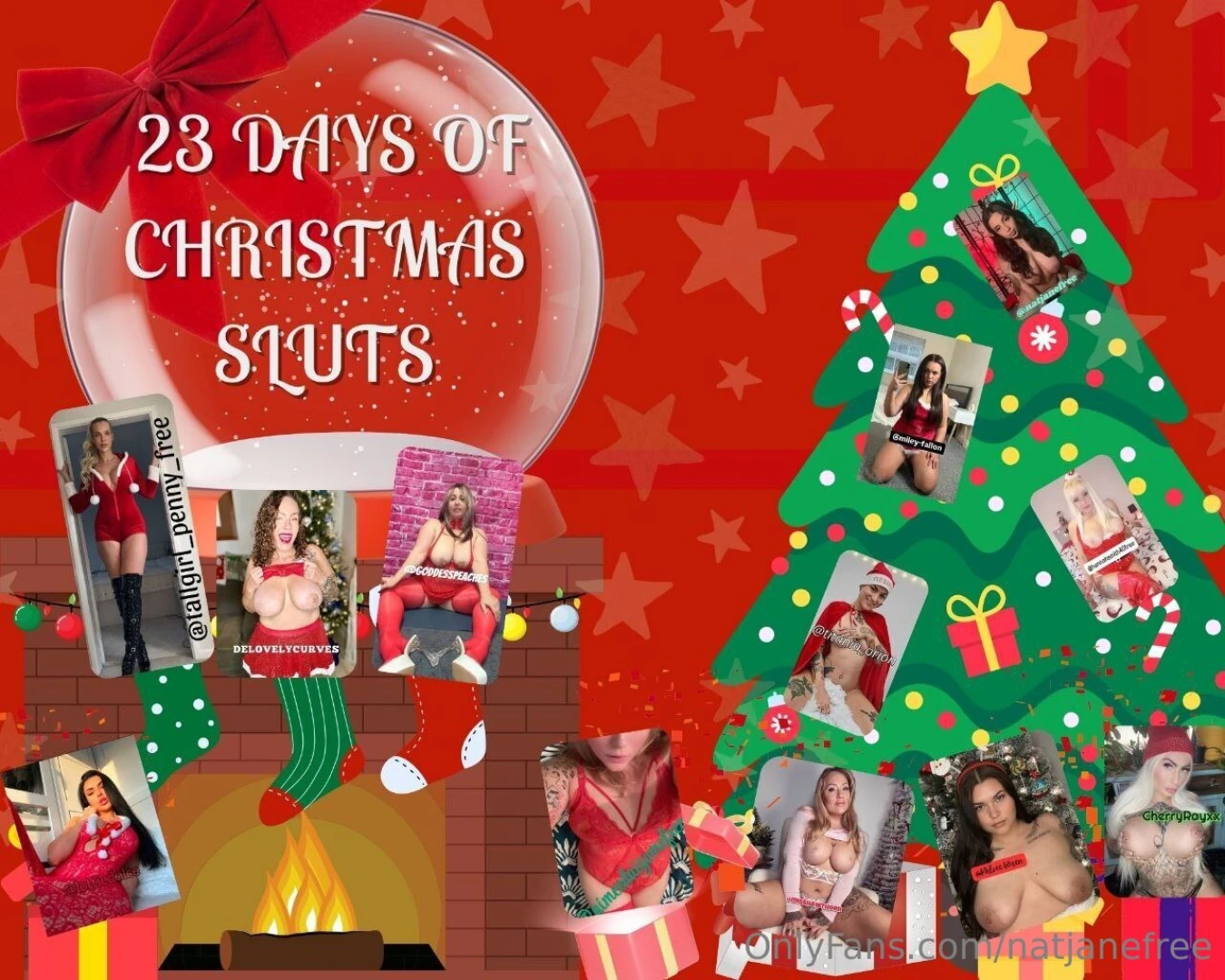 Happy hoe hoe holidays from 23 of your favorite onlyfans sluts almost 