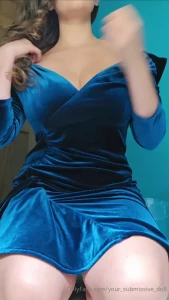 A little bit of blue velvet can do a lot outfit drop of the day