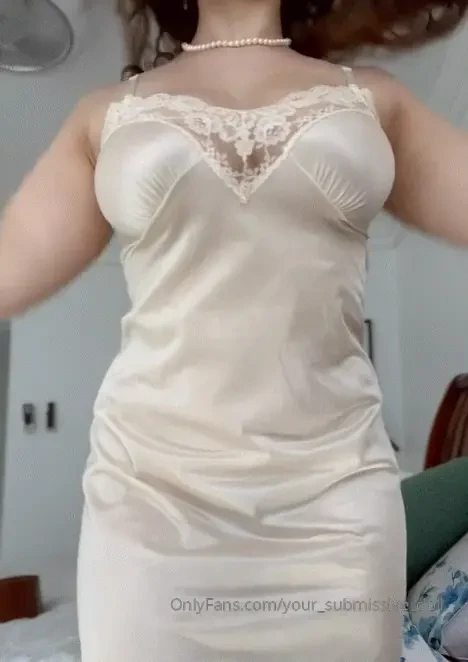 This slip is perfect for bending me over and fucking me from behind 