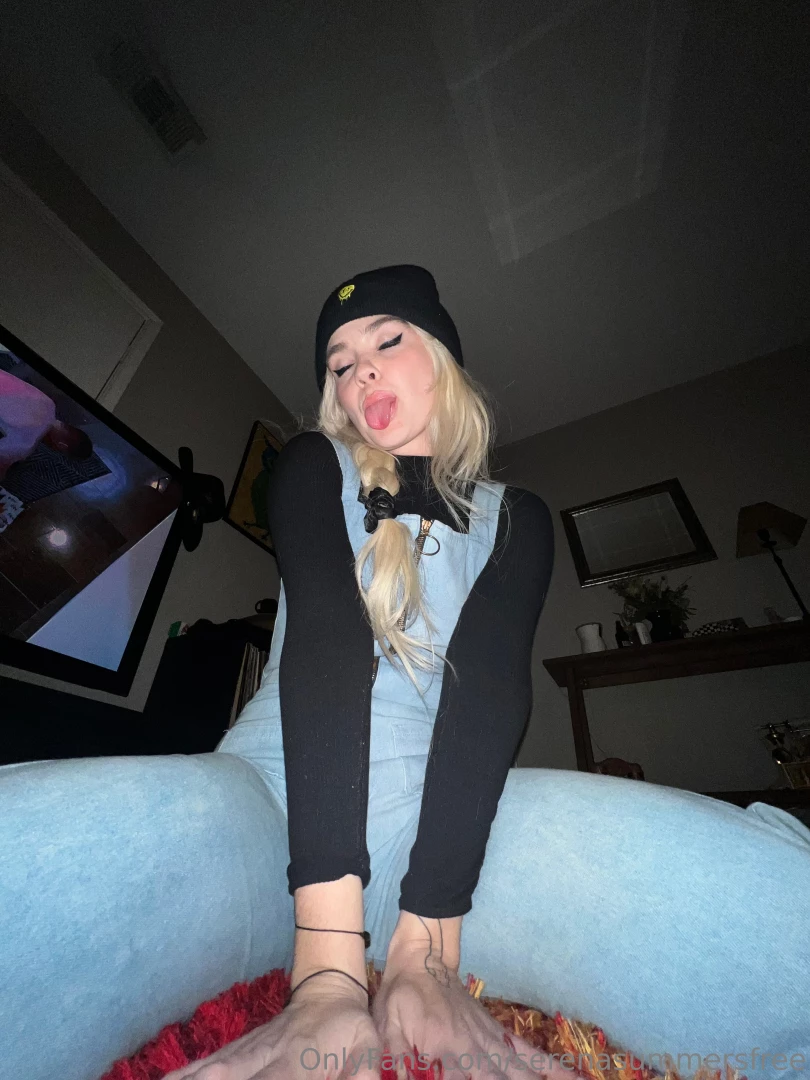 Staying cozy and cute in this beanie hat and jumper suit 