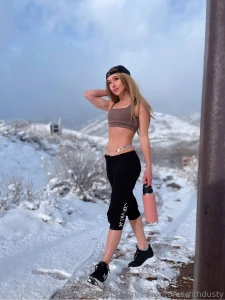 Never too cold to get a workout in