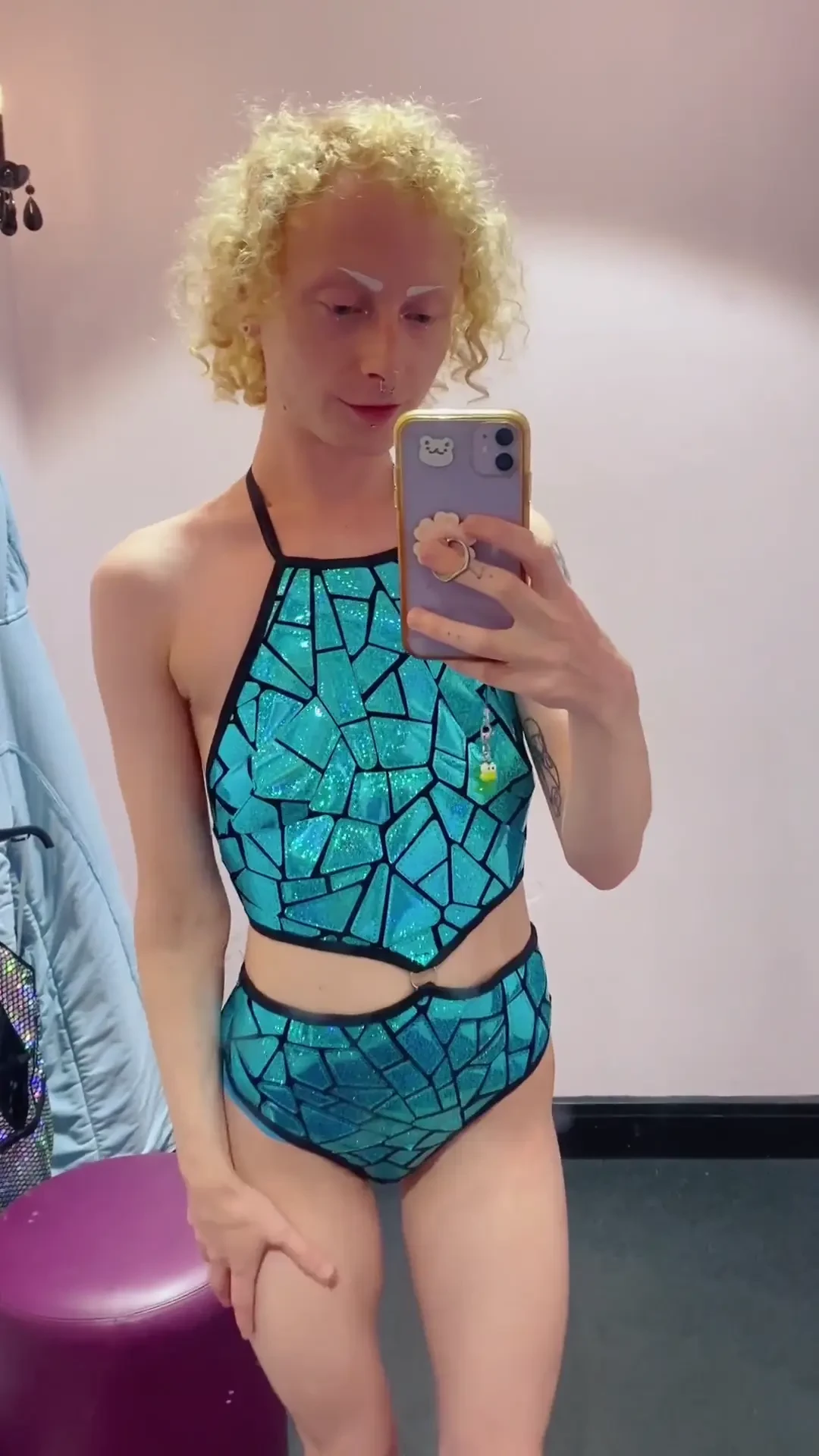 I went shopping to find a nice birthday outfit can you guess which one 