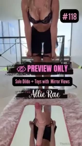118 theallierae solo dildo toys with mirror view watch me play with my