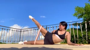 Lower body exercises using a booty band love these to tone my legs and
