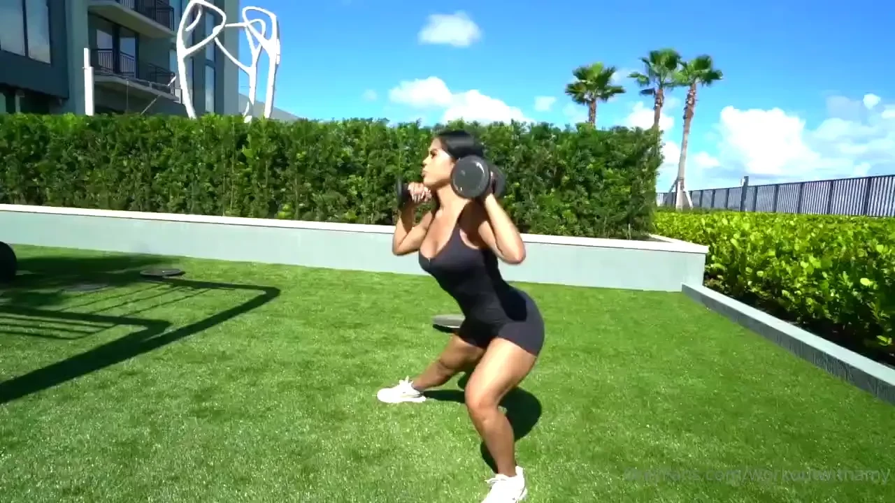 Sway squats are one of my favorite leg workouts add some 10 pound 