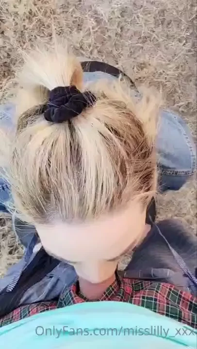 I made him cum all over my face outdoors in 3 minutes 