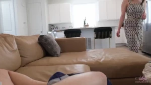 Lily finds you looking at feet pics thinking you were home alone you