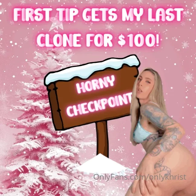 First to grab this gets my last clone for only 100 