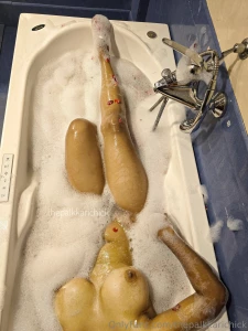 The bath tub soapy bubbly water and me 10 21