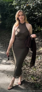 In hindsight maybe i should ve worn a bra to this formal occasion but