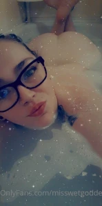 Bubble bath before bed