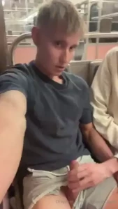 He just took a seat next to me and started jerking me off