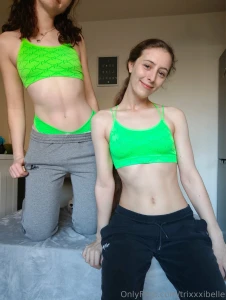 Swipe to strip two sweet smoking stoners down to their knickers part 2