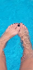 Soooo hot today a dip in the pool to cool off