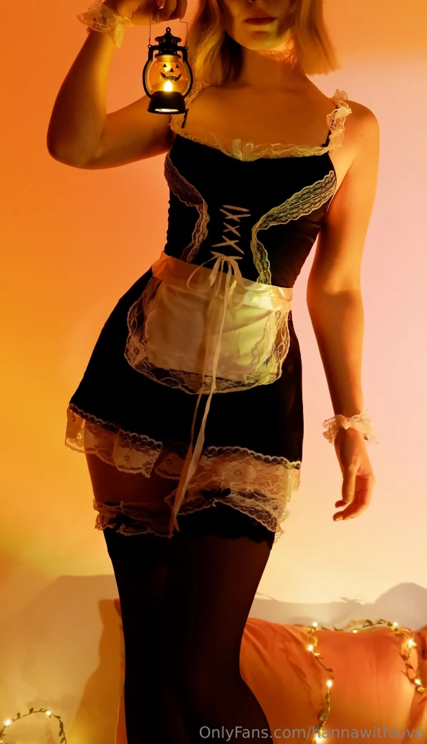 A single light shines in the dark halloween night helping the stranger 