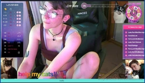 Streaming on cb right now raising money for my cats to come to be with