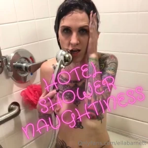 Watch what i did in this hotel shower